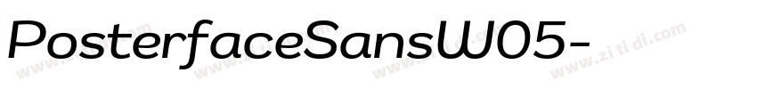 PosterfaceSansW05字体转换