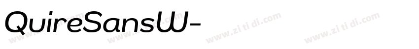 QuireSansW字体转换