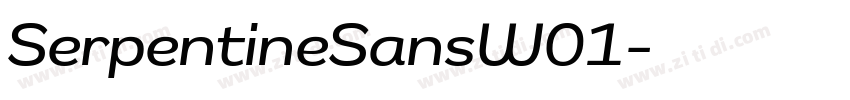 SerpentineSansW01字体转换