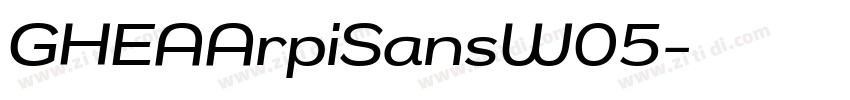 GHEAArpiSansW05字体转换