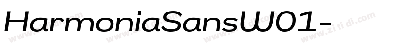 HarmoniaSansW01字体转换