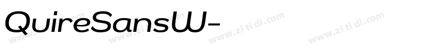 QuireSansW字体转换