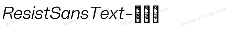 ResistSansText字体转换 ResistSansText字体转换