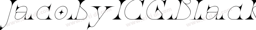 JacobyICGBlackItali字体转换