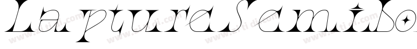 LaptureSemiboldItali字体转换
