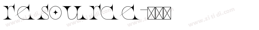 resource字体转换