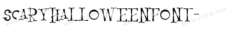 ScaryHalloweenFont字体转换