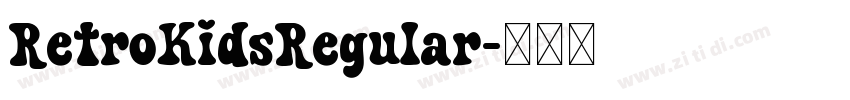 RetroKidsRegular字体转换