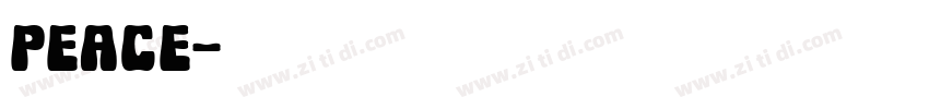 peace字体转换