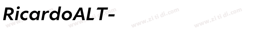 RicardoALT字体转换