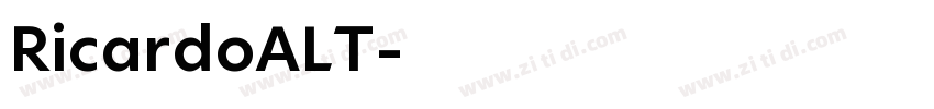 RicardoALT字体转换