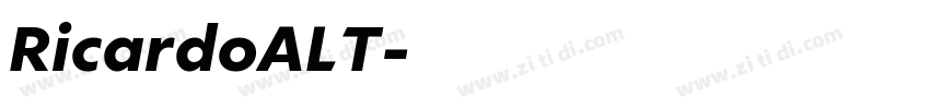 RicardoALT字体转换