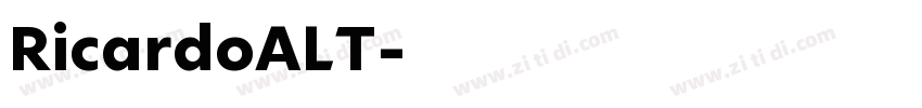 RicardoALT字体转换