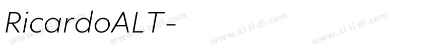 RicardoALT字体转换