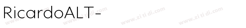 RicardoALT字体转换