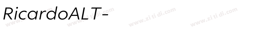 RicardoALT字体转换