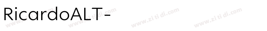 RicardoALT字体转换