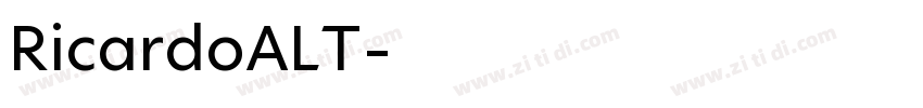 RicardoALT字体转换