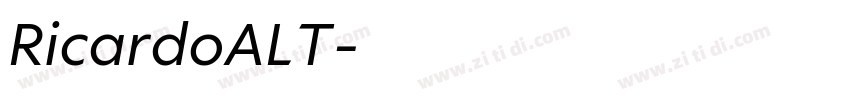 RicardoALT字体转换