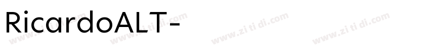 RicardoALT字体转换