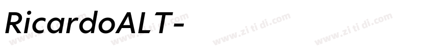 RicardoALT字体转换
