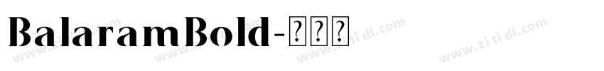 BalaramBold字体转换