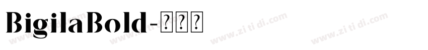 BigilaBold字体转换