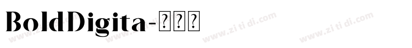 BoldDigita字体转换