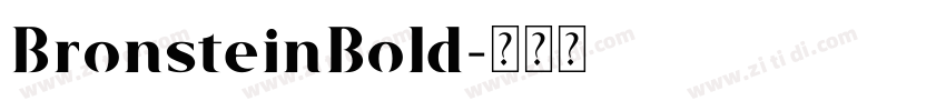 BronsteinBold字体转换
