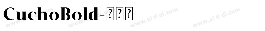 CuchoBold字体转换
