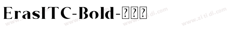 ErasITC-Bold字体转换