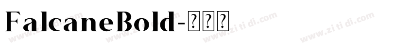 FalcaneBold字体转换