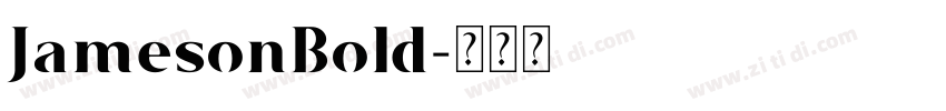 JamesonBold字体转换