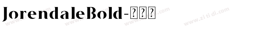 JorendaleBold字体转换