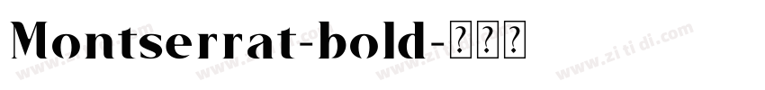 Montserrat-bold字体转换