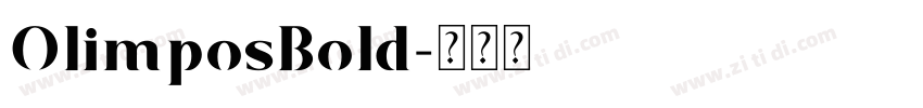 OlimposBold字体转换
