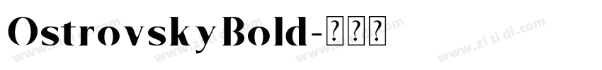 OstrovskyBold字体转换