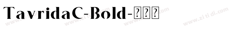 TavridaC-Bold字体转换