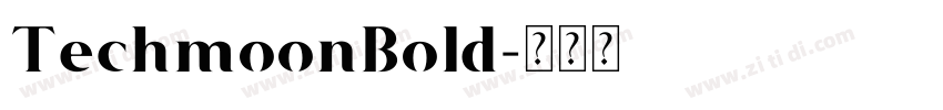 TechmoonBold字体转换