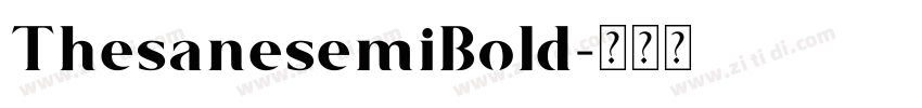 ThesanesemiBold字体转换
