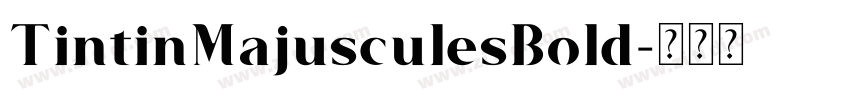 TintinMajusculesBold字体转换 TintinMajusculesBold字体转换