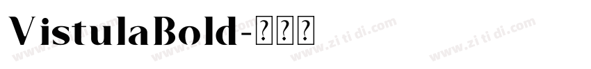 VistulaBold字体转换