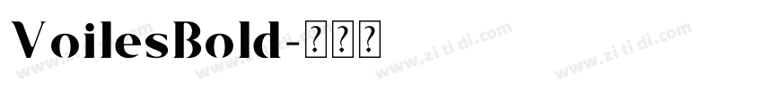 VoilesBold字体转换