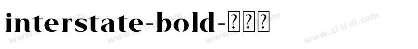 interstate-bold字体转换