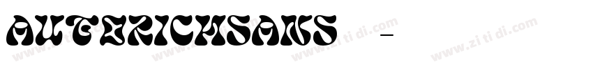 AutoRichSans字体下载字体转换