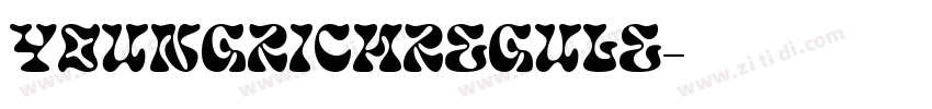 YoungRichRegule字体转换