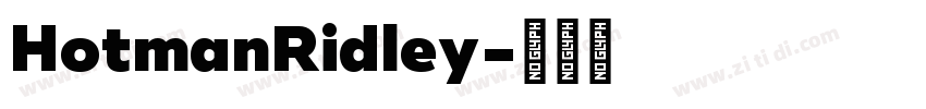 HotmanRidley字体转换