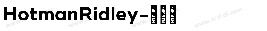 HotmanRidley字体转换