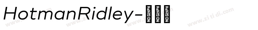 HotmanRidley字体转换