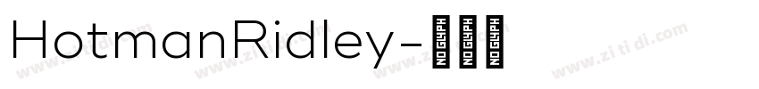 HotmanRidley字体转换
